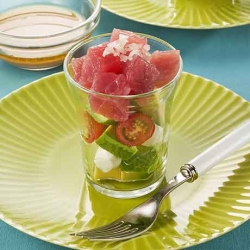 まぐろのグラスサラダ