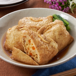 れんこんつくねの巾着煮