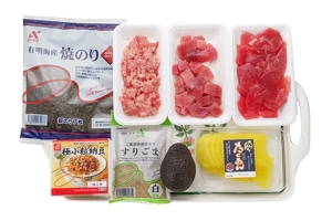 まぐろづくしの韓国風手巻き寿司