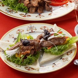 焼肉で北京ダック風