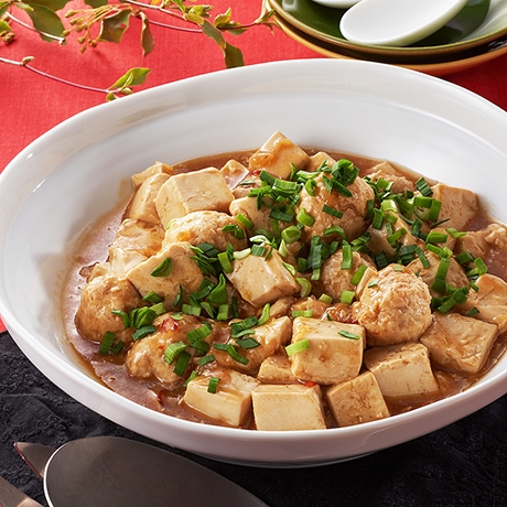 鶏つみれのゴロゴロ麻婆豆腐