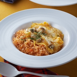 ハコネーゼの簡単きのこオムライス