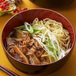 野菜あんかけの生姜醤油ラーメン
