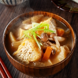 新潟風!とちお油揚げのふくふく汁
