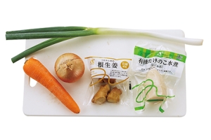 野菜あんかけの生姜醤油ラーメン