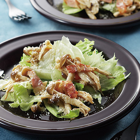 きのこのシーザーサラダ レシピナビ